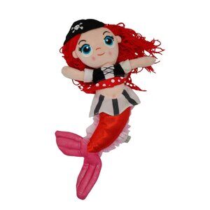 Fiesta Plush Pirate Mermaid Doll Stuffed Animal Red Hair 14 Inch